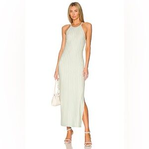 Jonathan Simkhai Megan Racer Back Dress in Lichen